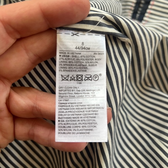 Banana Republic Tweed blazer size 8 cotton - Picture 8 of 8